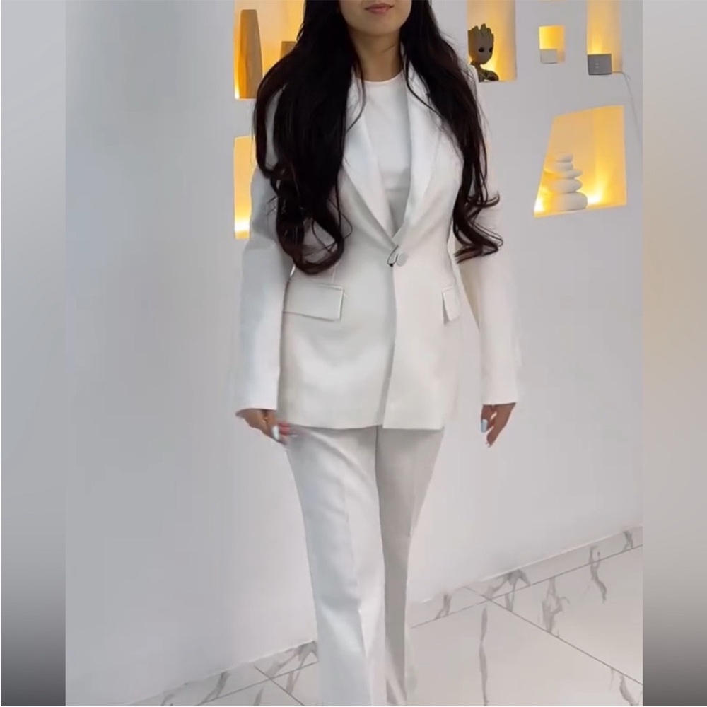 ZARA 2 PIECES MATCHING SET TUXEDO JACKET AND TUXEDO PANTS - Picture 13 of 16